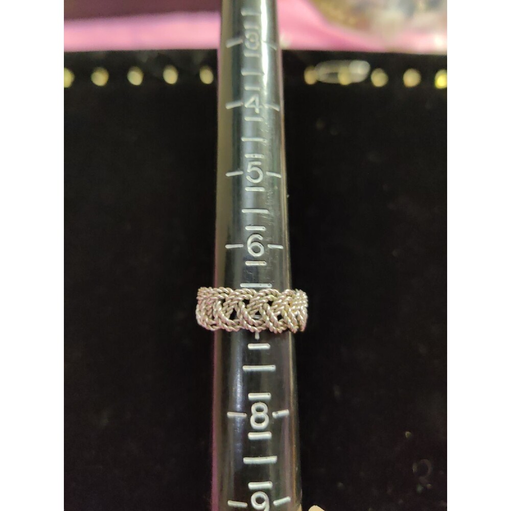 Adjustable Wire Braid Ring - Picture 3 of 5